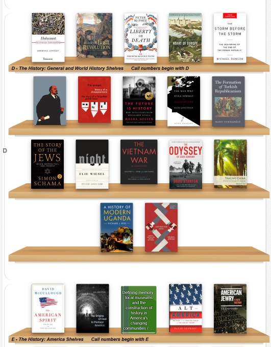 New book shelf page