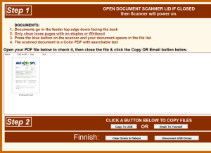 Document Scanner Instruction Image